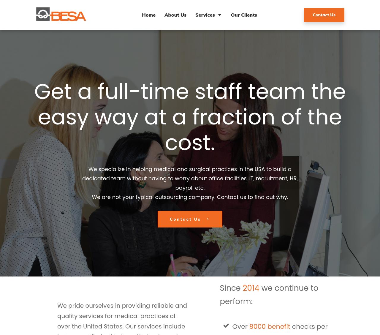 Empowering Medical Practices: Besa CMS’s Custom WordPress Website