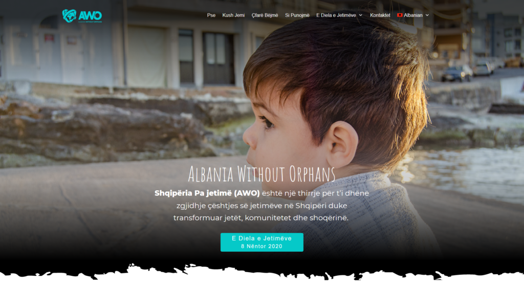 Albania Without Orphans frontpage