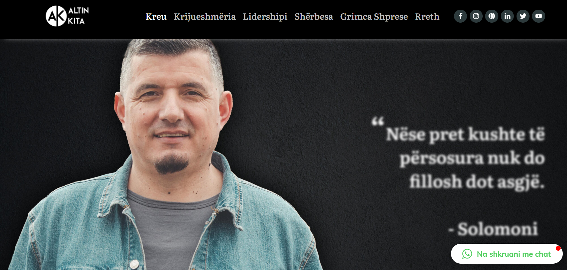 Altin Kita: Creating a Personal Site with Custom WordPress Design and Mobile Responsiveness