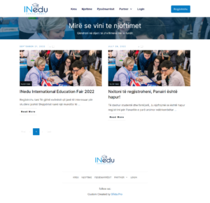 INedu Consultancy, International Education Fair, registration platform, CRM, publication hub, student data management