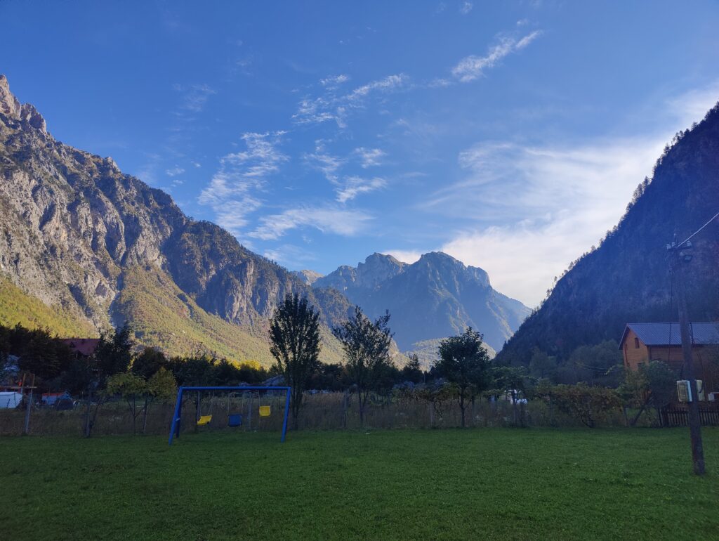 Valbona national park valley