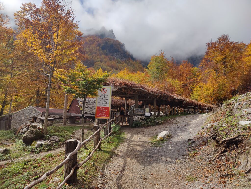 Valbona national park valley - coffee place
