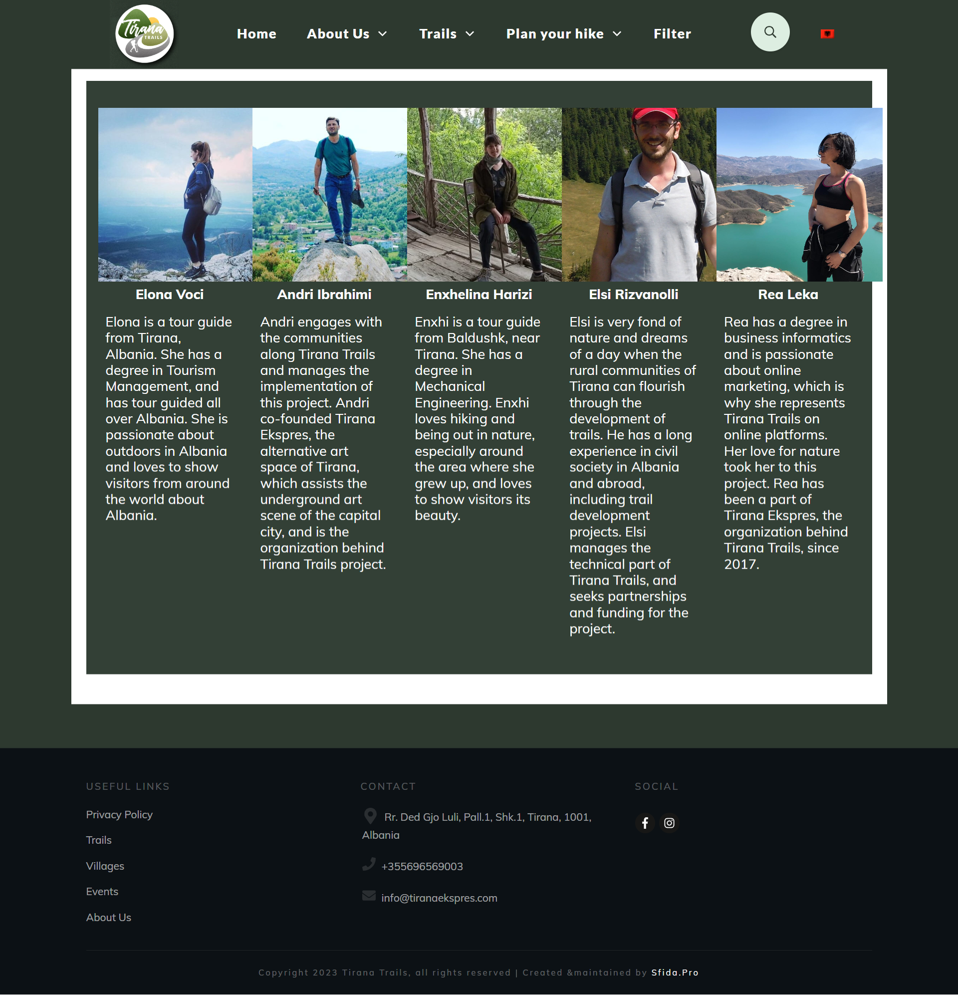 Outdoor tourism,Self-guided trails,Group trails,Sustainable tourism,Rural communities,Socio-economic opportunities,Tirana,Albania,Mobile apps,Bilingual,Custom posts,SEO-optimized,Idyllic landscapes,Hidden gems,Natural beauty