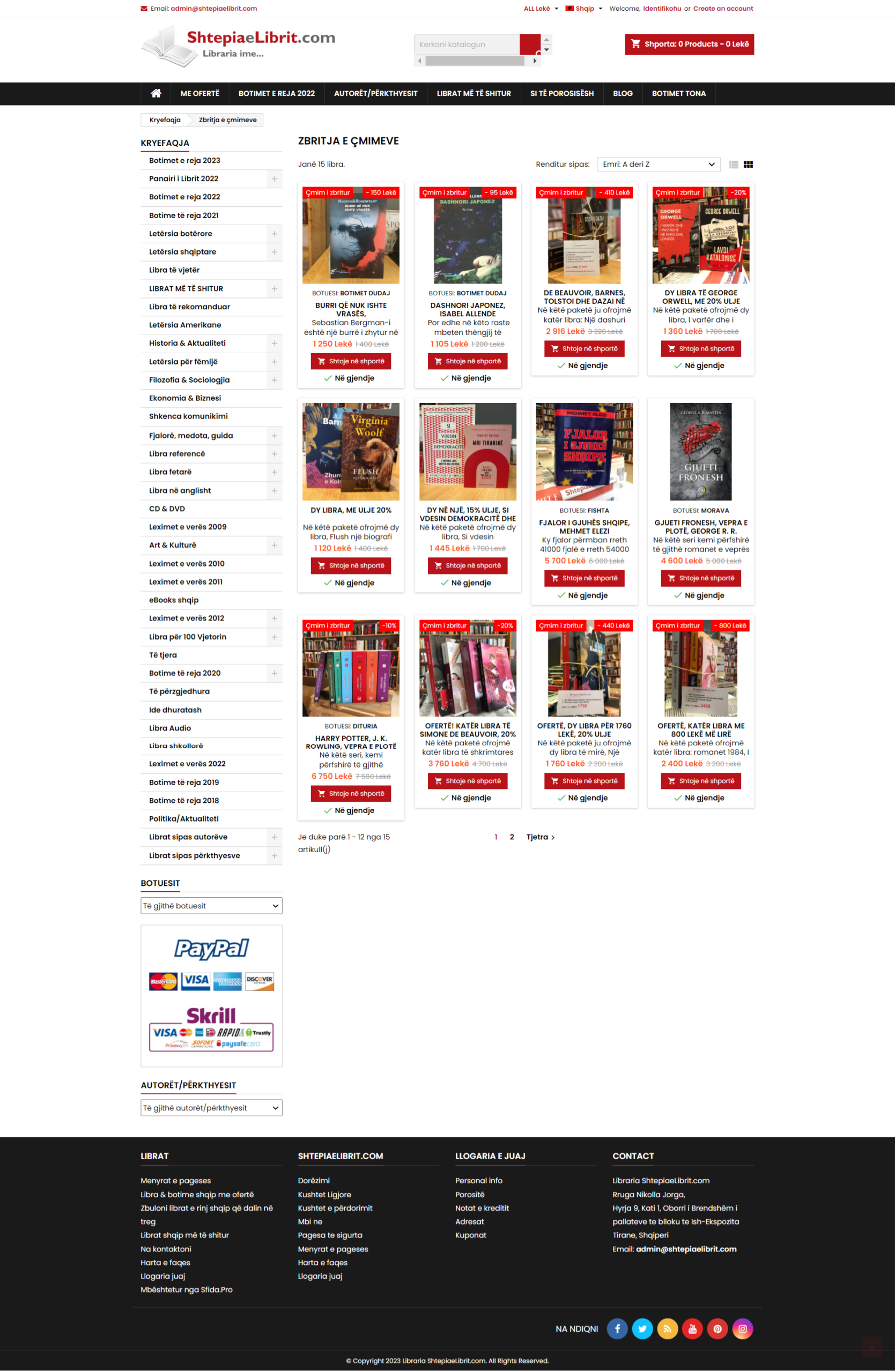 albanian online bookstore