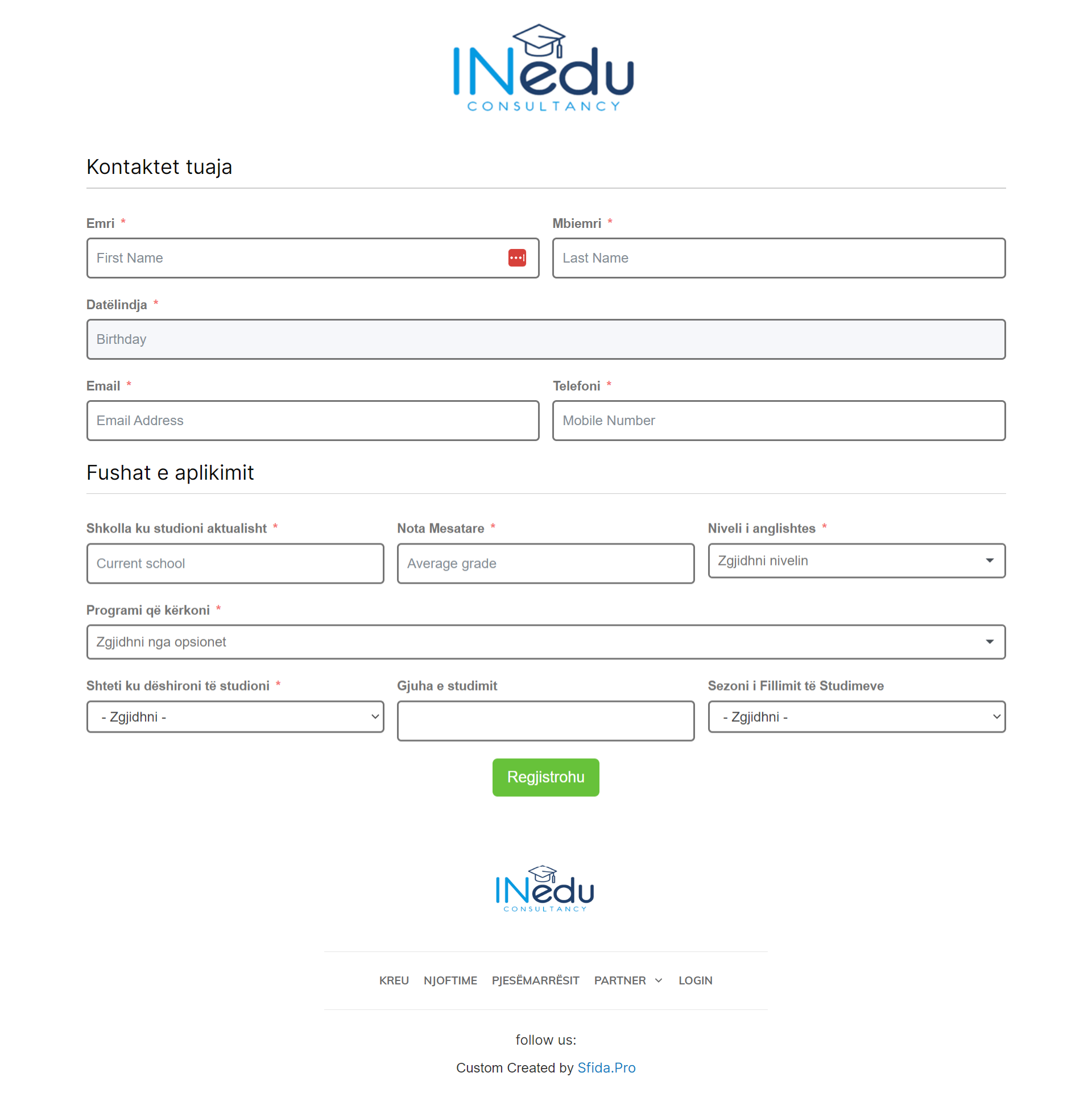 INedu Consultancy, International Education Fair, registration platform, CRM, publication hub, student data management