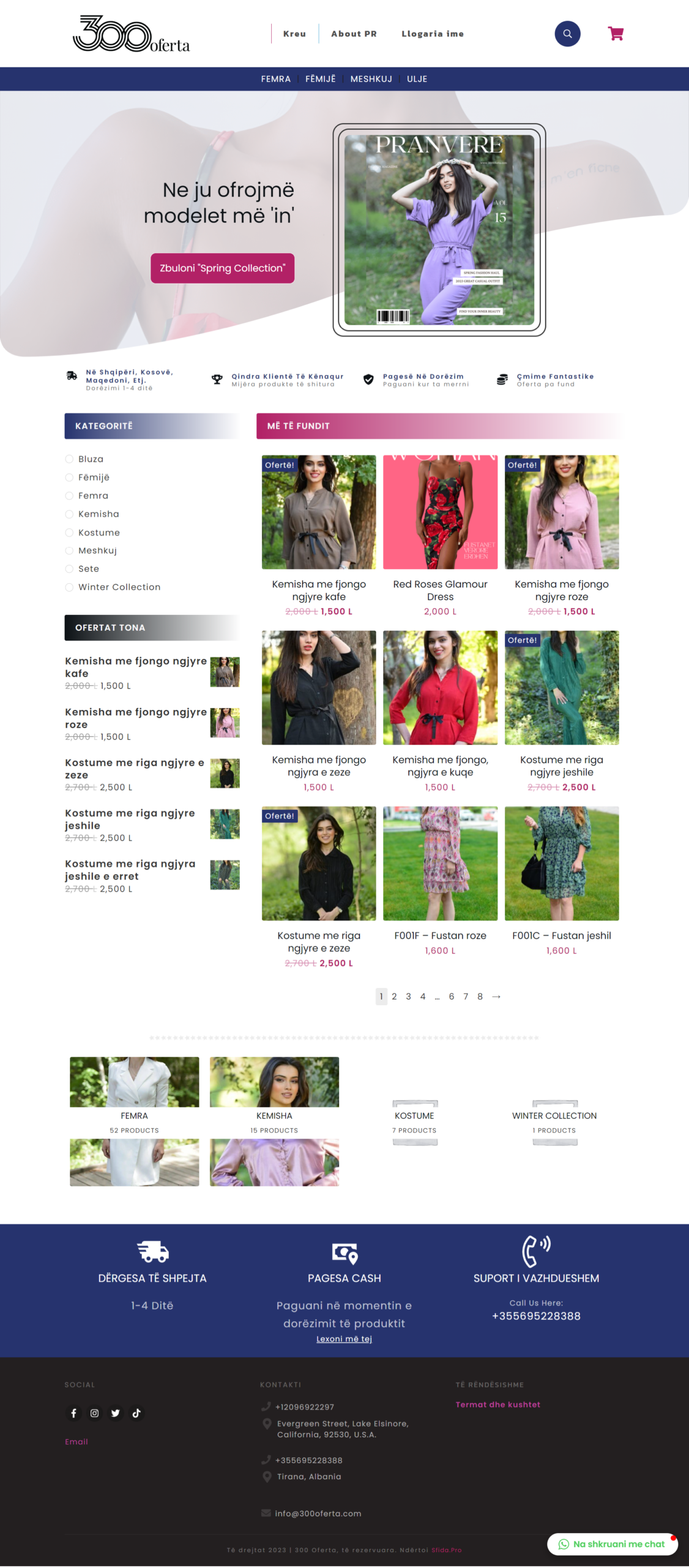 Main Front Home Page for 300 Oferta