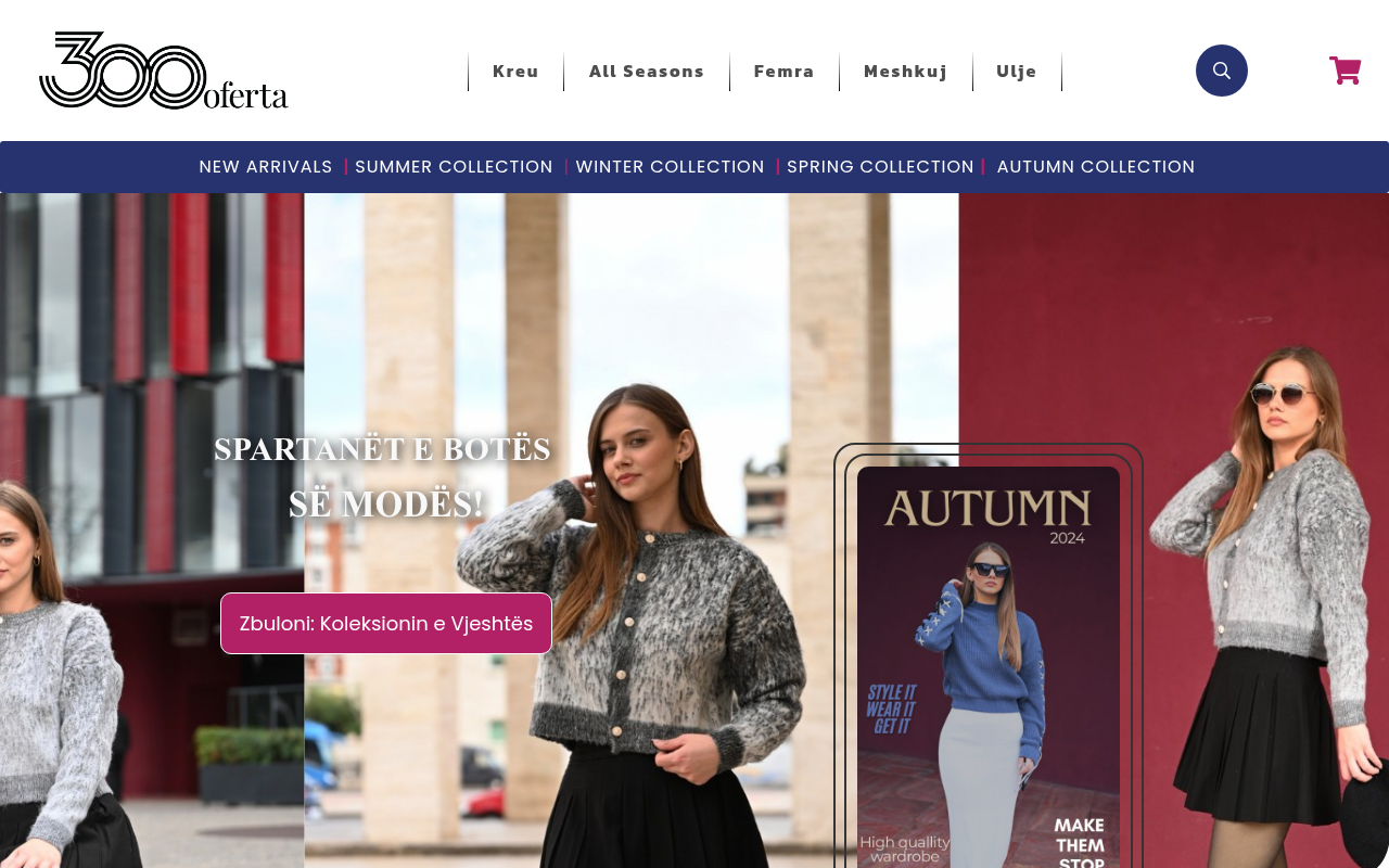 300 Oferta — an Albanian e-commerce store.